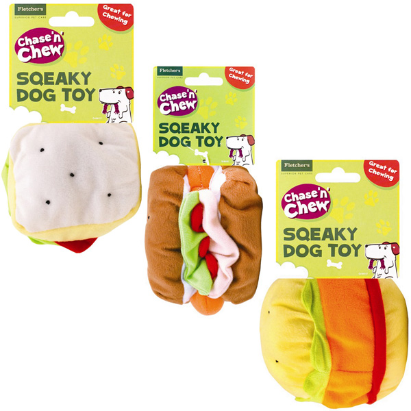 dog toys shaped like food